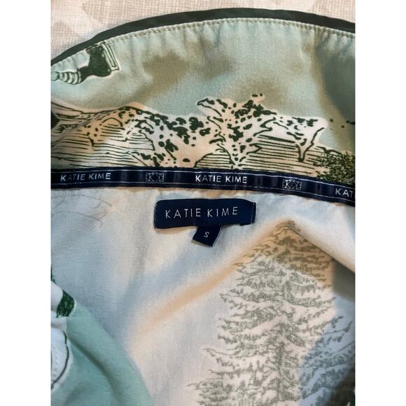 Katie Kime Holiday Toile Pajama Pant Set women’s small - Picture 2 of 10